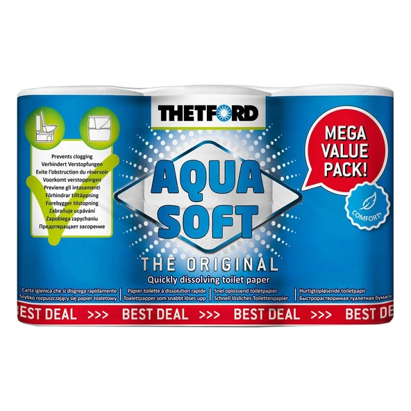 Thetford Aqua Soft Tuvalet Kağıdı 6'lı Paket ürün görseli