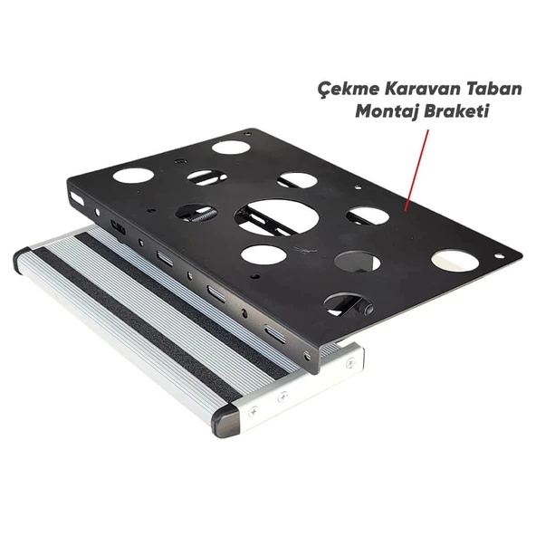 Bustronic Pickpath 455mm Katlanır Çekme Karavan Basamağı - Resim 4