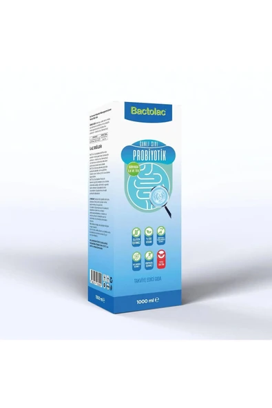 Bactolac Bactocream Hediyeli Sıvı Probiyotik 1000 ml 2 Ad Dünyada Canlı Organizma Içeren Tek Sıvı Probiyotik - 7