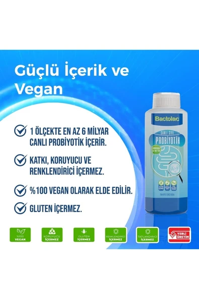 Bactolac 5 Adet Aktif Probiyotik - 1000 Ml (dünyada Canlı Organizma Içeren Tek Sıvı Probiyotik) - 1