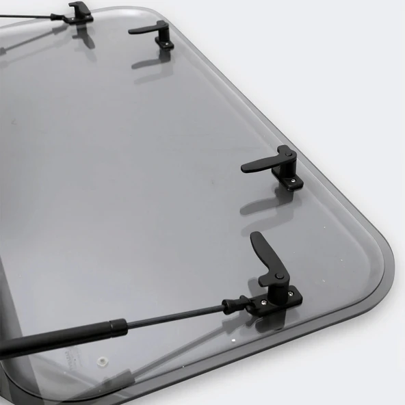 Babarvy 90x45cm 90° Amortisörlü Karavan Camı / Pencere - 5