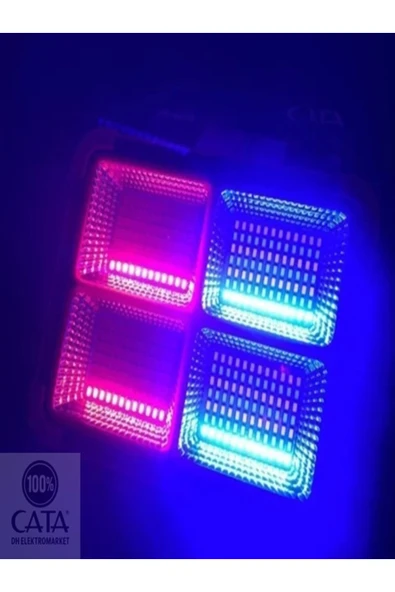 Cata 200W 6400K Taşınabilir Şarjlı Solar LED Projektör CT-4698 - 4