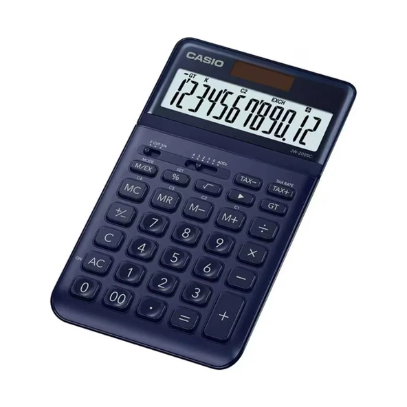 Casio JW-200SC-NY 12 Haneli Masaüstü Hesap Makinesi - Lacivert - 2
