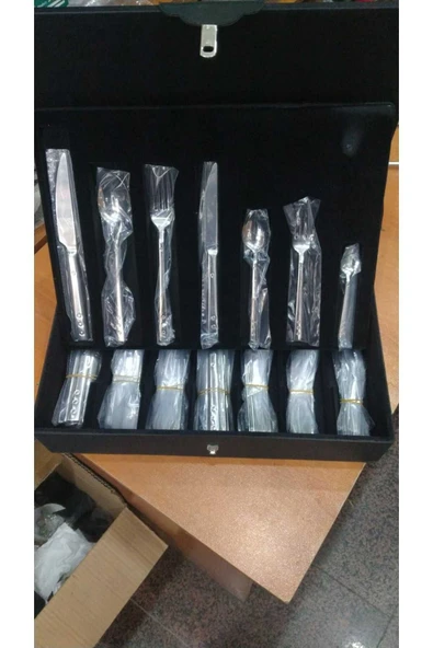 ViATOM Çeyiz Seti 90 Parça 12 Kişilik Çatal Kaşık Bıçak Seti Çelik