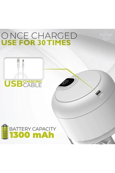 Sevilesi Usb Şarjlı Elektrikli Mini Sarımsak Doğrayıcı Küçük Kablosuz Mutfak Robotu 250ml - 2
