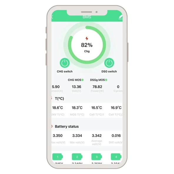 MEGACELL 12.8V 220Ah Bluetooth LiFePO4 ABS Lityum Akü - Resim 3