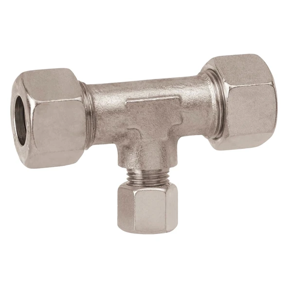 Gok 10-10-8mm Çelik Gaz Borusu Çoklayıcı T Bağlantı Aparatı