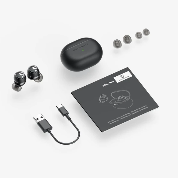 Soundpeats Mini Pro TWS Kulak İçi Bluetooth Kulaklık Siyah Teşhir - 2