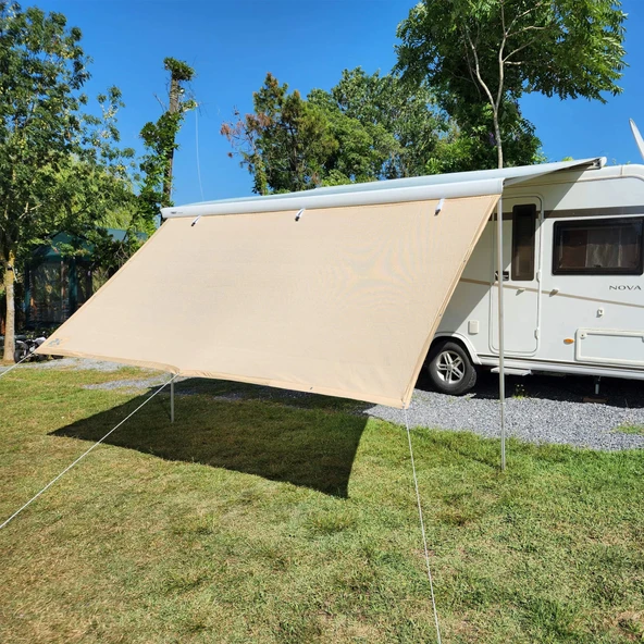 2K Karavan 340cm Karavan Tentesi Ön Uzatma Gölgelik Perde - 4