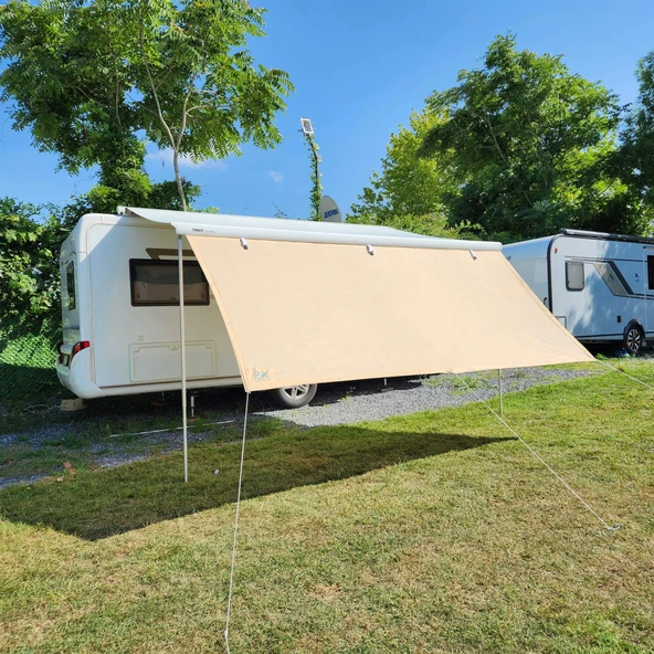 2K Karavan 340cm Karavan Tentesi Ön Uzatma Gölgelik Perde - 2