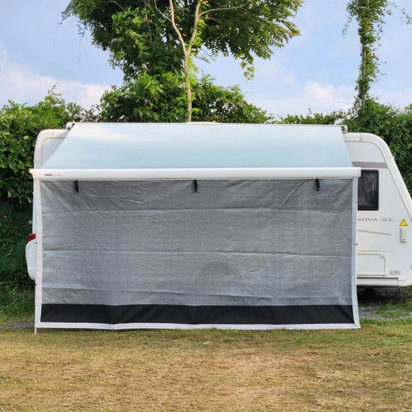 2K Karavan Gri Plus 440cm Karavan Tente Güneşliği Ön Perde - 4