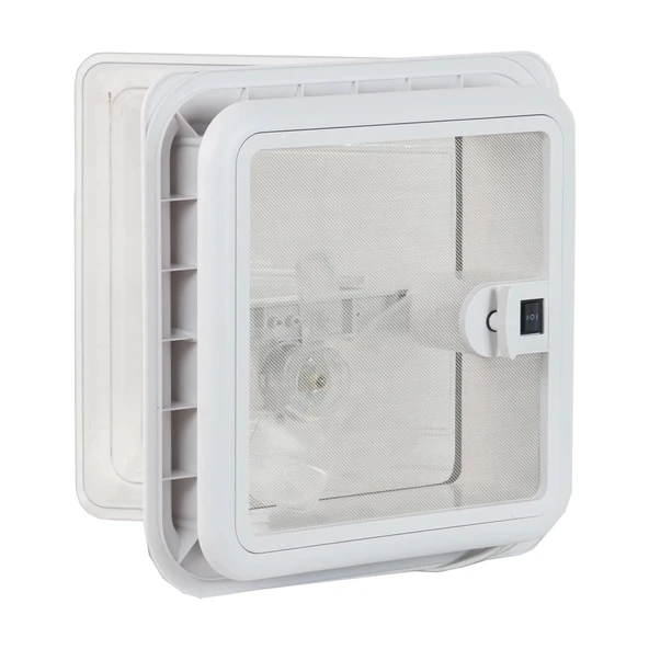 Berhimi 12V 28x28cm Fanlı Karavan Tavan Heki - Resim 2