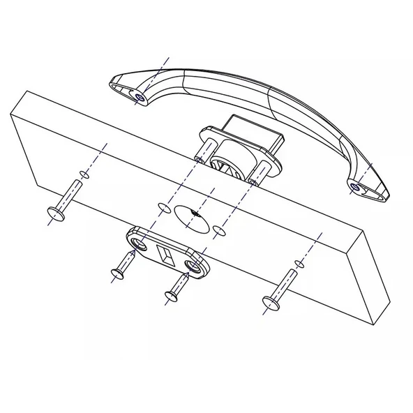 NIFU09CH Karavan Gizli Dolap Kilidi Krom - 2
