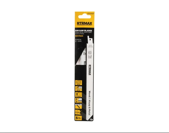RH17664 Ahşap - Metal Profil Boru Tilki Kuyruğu - S1122HF Model 225 mm - 5 Adet