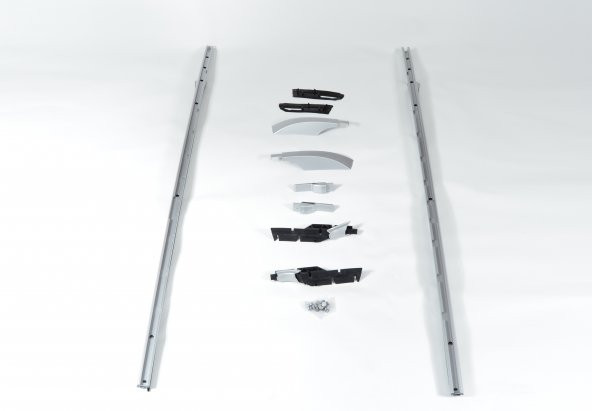 LAND ROVER DİSCOVERY 3-4 TAVAN RAYI SETİ GÜMÜŞ GRİ 2005-2015 - 1