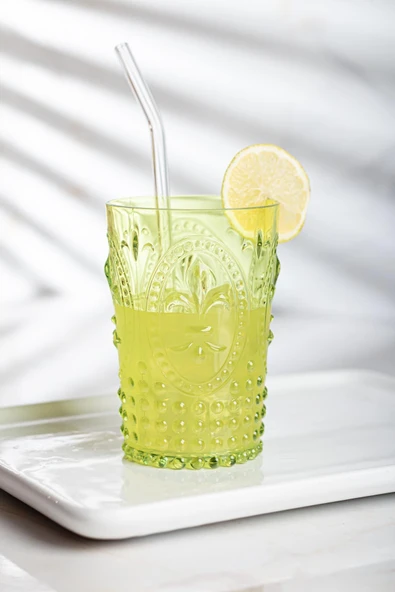 Diğer Akrilik Renkli 6'lı Kadeh & Su Meşrubat Kahve Yanı Bardağı 450 ml ( Cam Değildir ) - 12