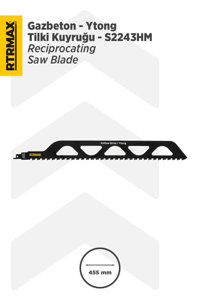 RTRMAX RH17675 Gazbeton - Ytong Tilki Kuyruğu - S2243HM Model 455 mm (1 Adet) ürün görseli