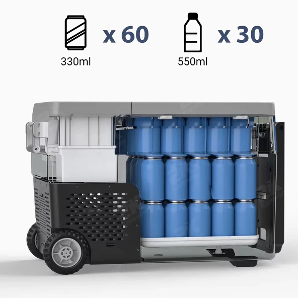 Evacool EVA 40IM 38Litre 12/24V -20 °C Kompresörlü Taşınabilir Soğutucu - 8