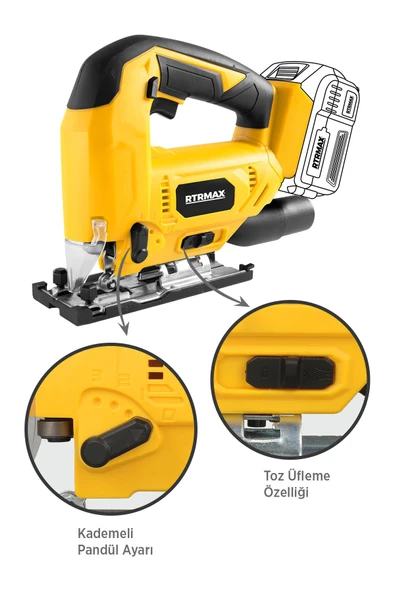 RTX1844B Şarjlı Dekupaj Testere - Akü Hariç - Resim 2