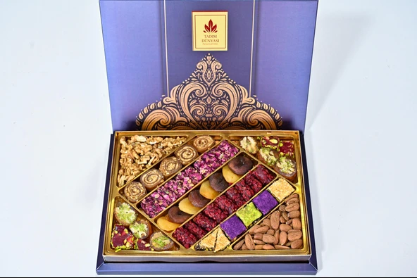 Tadım Dünyası Lüx Karışık Hediyelik Kuruyemiş & Lokum 850 gr 103