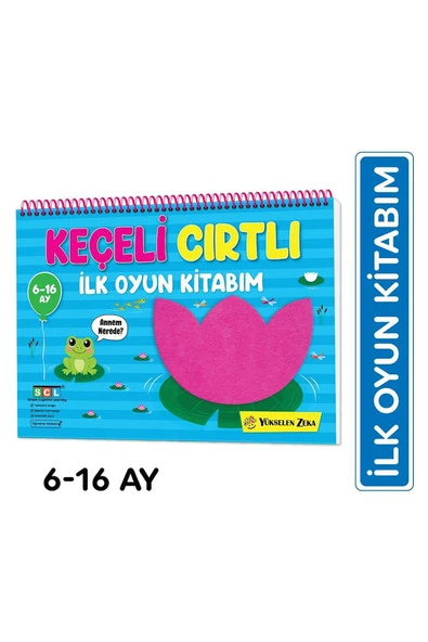 İlk Cırt Cırtlı Keçeli Etkinlik Kitabım - İlk Oyun Kitabım (6-16 Ay) ürün görseli