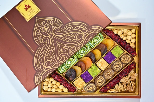 Tadım Dünyası Lüx Karışık Hediyelik Kuruyemiş & Lokum 850 gr 104 - 2