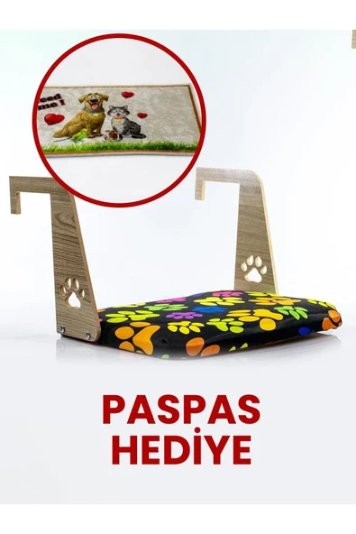 Kalorifer Petek Radyatör Yatağı,Kedi-Köpek Yatağı, Askılı Kedi Yatağı, Hediye Paspas - 6