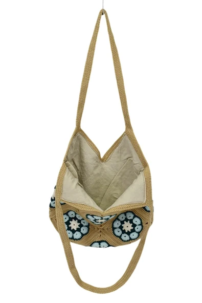 El Örgüsü Motif Desenli İçi Astarlı Omuz Çanta BGL-ST04725 - 5