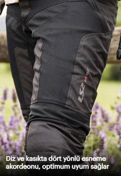 LS2 COMO AIR PANTOLON SİYAH - 4