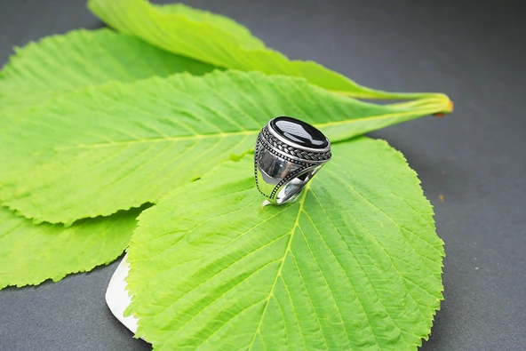 Örgü Üçgen Desenli Yüzük - 3