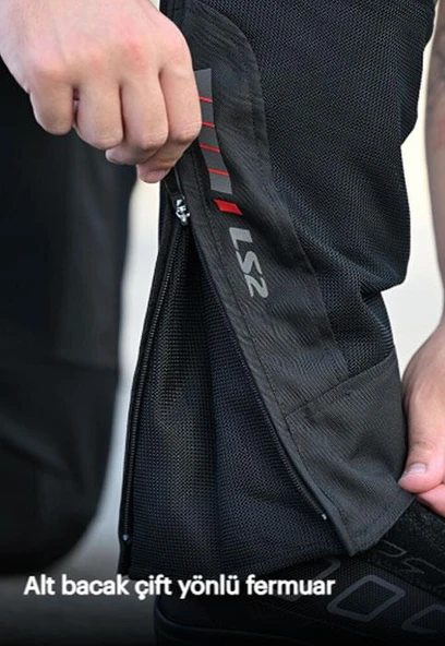 LS2 COMO AIR PANTOLON SİYAH - 5