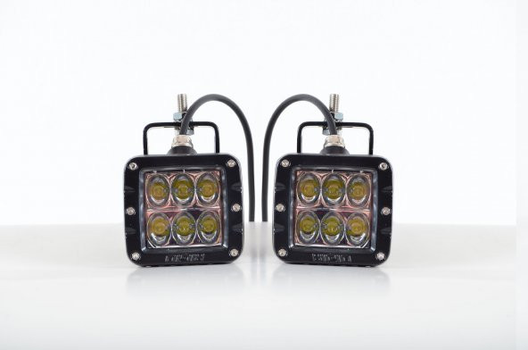 2 ADET OFF-ROAD ARAÇLAR İÇİN 6 LEDLİ PROJEKTÖR AYDINLATMA - 1