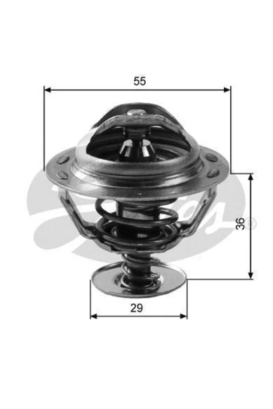 Gates TH28488G1 Termostat Palıo Albea Lınea Doblo Panda Punto / Astra Corsa Combo Merıva 1.3 Jtd 1.3 Cdtı 88c° ürün görseli 1