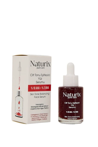 Cilt Tonu Eşitleyici Serum %10 AHA + %2 BHA Kırmızı Peeling Etkisi - 30 Ml - 2
