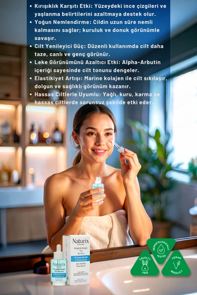 Kırışıklık Karşıtı Yüz Serumu 4D Hyaluronic Acid Derin Nemlendirme & Cilt Yenileme - 30 ml - Resim 4