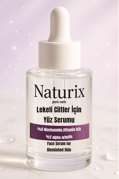 Leke Karşıtı Yüz Serumu %5 Niacinamide & %2 Alpha-Arbutin Lekeli Ciltler İçin Etkili Bakım - 30ml - 7