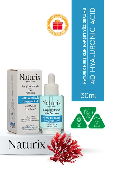 Kırışıklık Karşıtı Yüz Serumu 4D Hyaluronic Acid Derin Nemlendirme & Cilt Yenileme - 30 ml ürün görseli 1