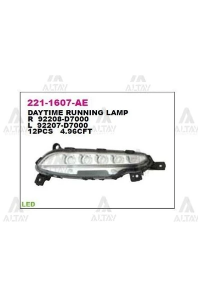 DEPO 2211607LAE Gündüz Sürüş Lambası Sol Hyundai Tucson 15-