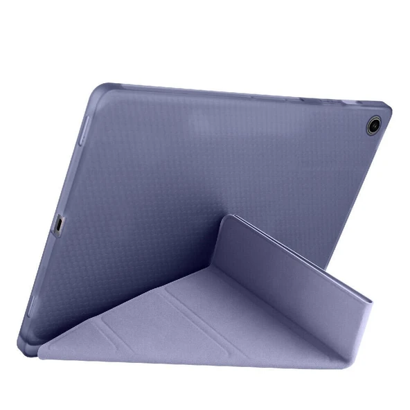 Samsung Tab S6 Lite P610 10.4 İnç Katlanabilir Kalemlikli Standlı Akıllı Kılıf  Lavanta - 2