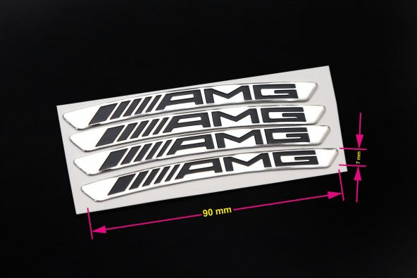 MERCEDES AMG JANT KENAR LOGOSU SET