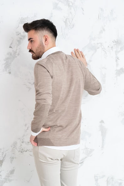 ECER SLİMFİT SIFIR YAKA İNCE ERKEK TRİKO KAZAK - 7