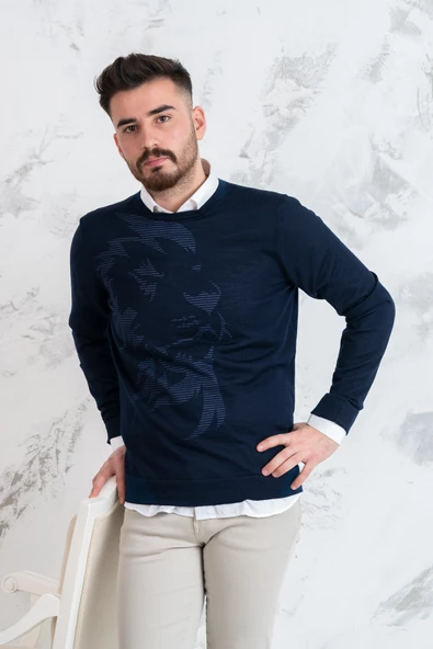 ECER SLİMFİT SIFIR YAKA İNCE ERKEK TRİKO KAZAK - 10