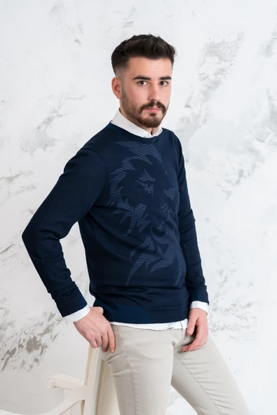 ECER SLİMFİT SIFIR YAKA İNCE ERKEK TRİKO KAZAK - 11