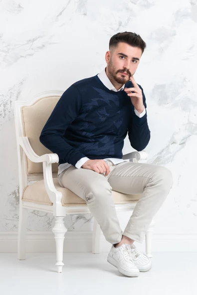 ECER SLİMFİT SIFIR YAKA İNCE ERKEK TRİKO KAZAK - 9