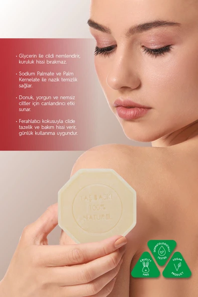 Nar Özlü Taş Sabun 5'li Eko Paket Cilt Tonu Dengeleyici ve Leke Bakımı - 5x125 gr - 4