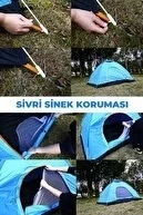 Otomatik Havada Açılan Su Geçirmez Çadır 4 Kişilik - 5