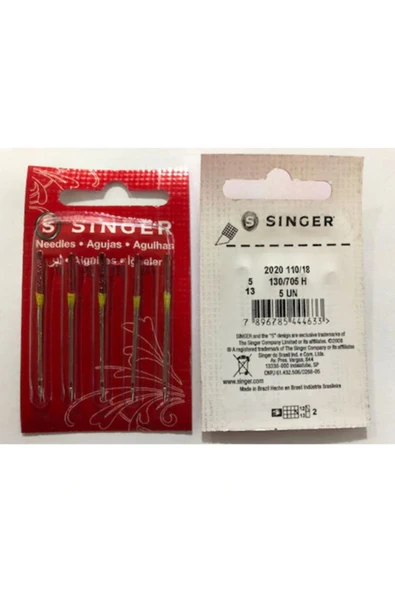 18 No Orjinal 5 Adet Makine Iğnesi. ürün görseli