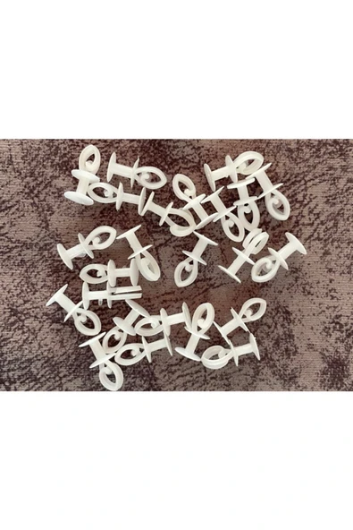 Perde Düğmesi Geçmeli Plastik Rulet 1000 Adet - 2