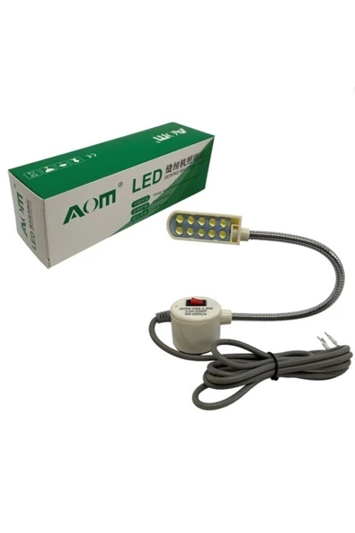 Dikiş Makinesi Ledli Spiralli Lamba (Beyaz) / AOM-10A ürün görseli
