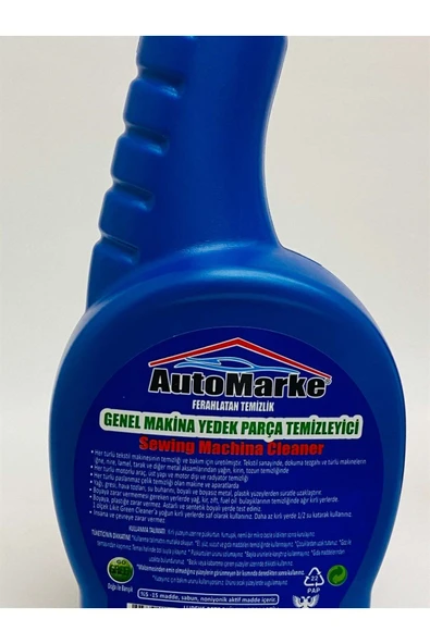 AUTOMARKE SPREY GENEL MAKİNE TEMİZLEYİCİ 750ML - Resim 2